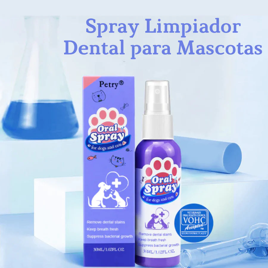 Spray de limpieza dental para animales