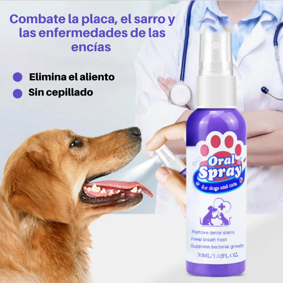 Spray de limpieza dental para animales