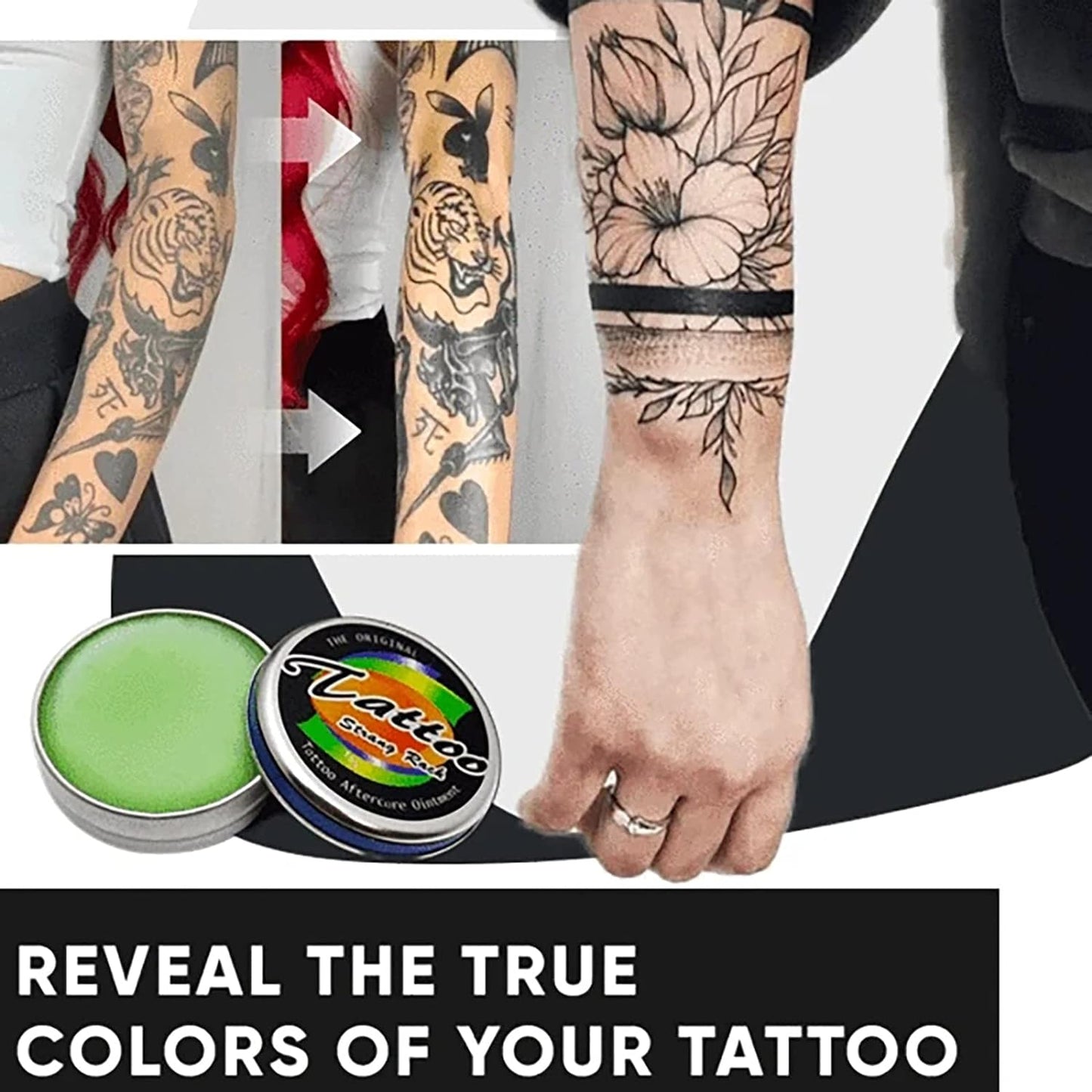 Tattoo Balm®️ Bálsamo Cuidado, Iluminador de tatuajes