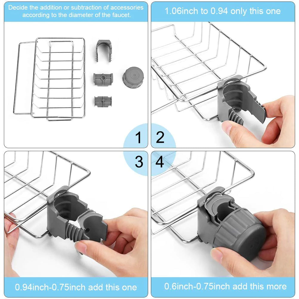 Water Tap®️ Estante para Grifo de Acero Inoxidable