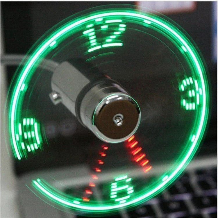 CoolClock Pro® Ventilador con Holograma reloj