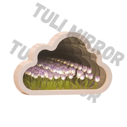 ESPEJO DE NUBE CON TULIPANES™